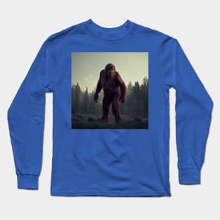 Sasquatch in Nature Long Sleeve T-Shirt